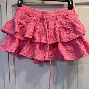 Day + Moon Gauze Skort S Pink